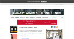 Desktop Screenshot of canarywharfshoppingcentre.com